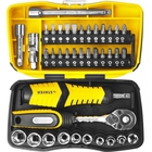 Набор STAYER "PROFESSIONAL": Биты и торцовые головки с трещеткой и воротком, 39 предметов [25135-H39]