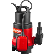 ЗУБР [НПГ-М1-750] Насос М1 погружной { дренажн. для грязн воды (d частиц до 35 мм), 750 Вт, пропускн способность 225 л/мин, напор 9м, провод 7м }