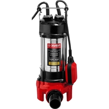 ЗУБР [НПФ-1100-Р] Насос фекальный погружной { 1100 Вт, пропускная способность 245 л/мин, напор 8 м, чугунный корпус, провод 5 м, с режущим механизмом }