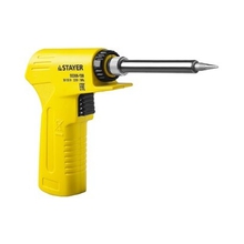 Паяльник с пистолетной пластмассовой рукояткой, STAYER "PROFI" PROTerm, 55308-130, 30 - 130 Вт, с керамическим нагревательным элементом [55308-130]