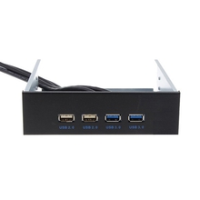 Exegate EX269460RUS Фронтальная панель U5H-614, 5.25", 2х USB + 2х USB 3.0, черная Exegate EX269460RUS Фронтальная панель U5H-614, 5.25", 2х USB + 2х USB 3.0, черная
