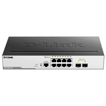 D-Link DGS-3000-10L/B1A Управляемый коммутатор 2 уровня с 8 портами 10/100/1000Base-T и 2 портами 1000Base-X SFP