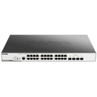 D-Link DGS-3000-28XMP/B1A Управляемый коммутатор 2 уровня с 24 портами 10/100/1000Base-T и 4 портами 10GBase-X SFP+ (24 порта с поддержкой PoE 802.3af/802.3at (30 Вт), PoE-бюджет 370 Вт)