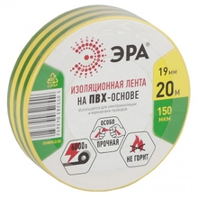 ЭРА C0036545 ПВХ-изолента 19ммх20м желто-зеленая  [043652]