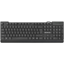 Defender Element HB-190 USB RU [45190] {Клавиатура проводная },черный,полноразмерная 