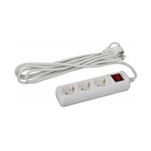 ЭРА Б0028379 Удлинитель U-3es-5m-3x1 с заземлением с выключателем 3 гнезда 5 м {полипропилен, 3х1 мм2}