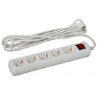 ЭРА Б0028382 Удлинитель U-5es-3m-3x1 с заземлением с выключателем 5 гнезд 3 м {полипропилен, 3х1 мм2}