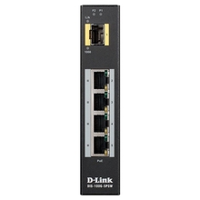 D-Link DIS-100G-5PSW/A1A Промышленный неуправляемый коммутатор с 4 портами 10/100/1000Base-T, 1 портом 1000Base-X SFP, функцией энергосбережения и поддержкой QoS (4 порта с поддержкой PoE)