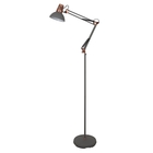 Camelion KD-431F  С73  серый + медь (Светильник напольный Berlin, 1х E27, 40Вт, 230В, металл)