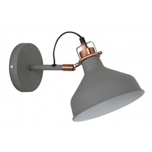 Camelion WML-425 С73 серый + медь (Светильник настенный Amsterdam,1х E27, 40Вт, 230В, металл) Camelion WML-425 С73 серый + медь (Светильник настенный Amsterdam,1х E27, 40Вт, 230В, металл)