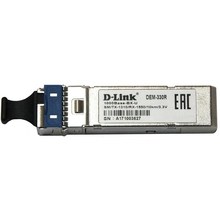 D-Link 330R/10KM/A1A 1000BASE-LX Single-mode 10KM WDM SFP Tranceiver, support 3.3V power, LC connector 