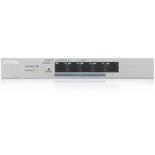 ZYXEL GS1200-5HPV2-EU0101F Smart PoE+ коммутатор GS1200-5HP v2, 5xGE (4xPoE+), настольный, бесшумный, с поддержкой VLAN, IGMP, QoS и Link Aggregation, бюджет PoE 60 Вт