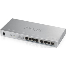 ZYXEL GS1008HP-EU0101F PoE+ коммутатор GS1008HP, 8xGE PoE+, настольный, металлический, бесшумный, бюджет PoE 60 Вт ZYXEL GS1008HP-EU0101F PoE+ коммутатор GS1008HP, 8xGE PoE+, настольный, металлический, бесшумный, бюджет PoE 60 Вт