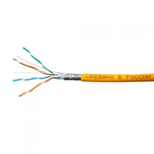 SkyNet Кабель FTP нг-LSZH 4x2x0,51, низкое дымовыделение, нулевое содержание галогенов, оранжевый [CSP-FTP-LSZH-4-CU]