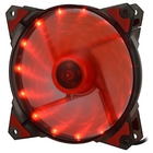 CROWN Вентилятор для компьютерного корпуса CMCF-12025S-1220 (120*120*25мм;Красный 16LED;1500 об/мин;35CFM;20Дб;Подшипник скольжения;3pin+MOLEX(папа-мама) 40+10см)
