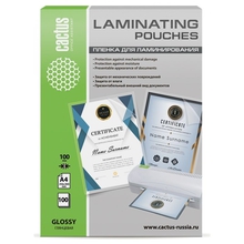 Cactus Пленка для ламинирования 100мкм A4 (100шт) глянцевая 216 x 303мм (CS-LPGA4100100)