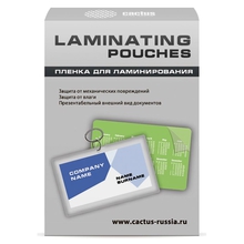 Cactus Пленка для ламинирования 125мкм (100шт) глянцевая 80 x 111мм Cactus Пленка для ламинирования 125мкм (100шт) глянцевая 80 x 111мм