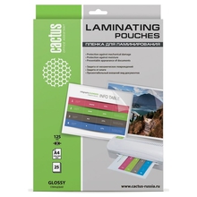 Cactus Пленка для ламинирования 125мкм A4 (25шт) глянцевая 216 x 303мм Cactus Пленка для ламинирования 125мкм A4 (25шт) глянцевая 216 x 303мм