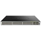 D-Link DGS-3630-52TC/A1ASI PROJ Управляемый стекируемый коммутатор 3 уровня с 44 портами 10/100/1000Base-T, 4 комбо-портами 10/100/1000Base-T/SFP, 4 портами 10GBase-X SFP+