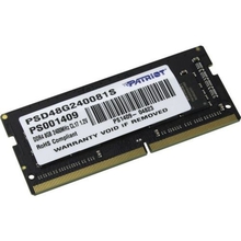 Patriot DDR4 SODIMM 8GB PSD48G240081S PC4-19200, 2400MHz Patriot DDR4 SODIMM 8GB PSD48G240081S PC4-19200, 2400MHz