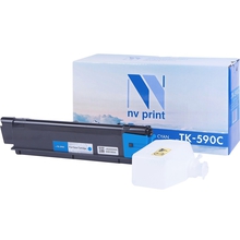 NVPrint TK-590C Тонер-картридж для Kyocera FS-C2026MFP/C2126/C2526MFP/C2626/C5250DN/P6026cdn/M6526cdn (7000k), cyan