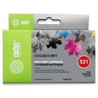 CACTUS CLI-521C/M/Y набор картриджей для Canon Pixma iP3600/iP4600/iP4700/MP540/MP550/MP560/MP620/MP630/MP640/MP980/MP990/MX860/MX870, голубой/пурпурный/желтый