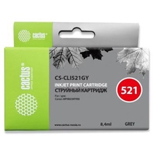 Cactus CLI-521GY  Картридж  для Canon MP980/MP990, серый (8.4мл) 