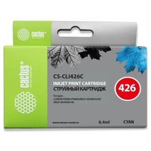 Cactus CLI426C  Картридж  для Canon MG5140/5240/6140/8140/MX884, голубой (8.4мл)