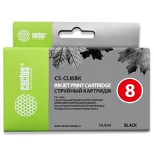 Cactus CS-CLI8BK Картридж струйный для Canon MP470/MP500/MP530/MP600/MP800/MP810/MP830/MP970, чёрный Cactus CS-CLI8BK Картридж струйный для Canon MP470/MP500/MP530/MP600/MP800/MP810/MP830/MP970, чёрный