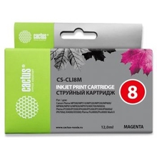 Cactus CS-CLI8M Картридж струйный для Canon Pixma MP470/MP500/MP510/MP520/MP530/MP600/MP800/MP810/MP830/MP970/iP3300/iP3500/iP4200/5200/5300/6600D/6700D/MX700/850/iX4000/5000/9000, пурпурный 12 мл. Cactus CS-CLI8M Картридж струйный для Canon Pixma MP470/MP500/MP510/MP520/MP530/MP600/MP800/MP810/MP830/MP970/iP3300/iP3500/iP4200/5200/5300/6600D/6700D/MX700/850/iX4000/5000/9000, пурпурный 12 мл.