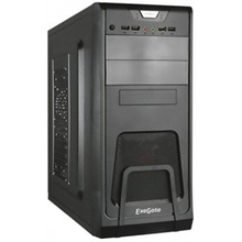 Exegate EX278390RUS Корпус Miditower Exegate CP-603 Black, ATX, <CP350W, 80mm>, 2*USB+2*USB3.0, Audio