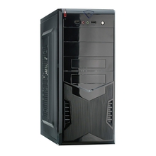 Exegate EX280385RUS Корпус Miditower Exegate CP-604 Black, ATX, <без БП>, 2*USB, Audio