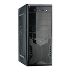 Exegate EX280386RUS Корпус Miditower Exegate CP-604 Black, ATX, <CP350W, 80mm>, 2*USB, Audio