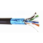 5bites Кабель FS5505-305CPE  FTP / SOLID / 5E / 24AWG / COPPER / PVC(+PE) / BLACK / OUTDOOR / MESSENGER / DRUM / 305M