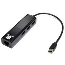 5bites UA3C-45-09BK Кабель-адаптер  USB3.1 / 3*USB2.0 / RJ45 100MB / BLACK