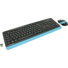 A-4Tech Клавиатура + мышь A4 Fstyler FG1010  BLUE клав:черный/синий мышь:черный/синий USB беспроводная [1147572]