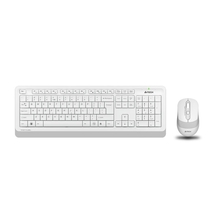 A-4Tech Клавиатура + мышь A4 Fstyler FG1010 WHITE клав:белый/серый мышь:белый/серый USB беспроводная [1147575]