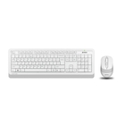 A-4Tech Клавиатура + мышь A4 Fstyler FG1010 WHITE клав:белый/серый мышь:белый/серый USB беспроводная [1147575]