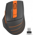 A-4Tech Мышь Fstyler FG30  ORANGE серый/оранжевый оптическая (2000dpi) беспроводная USB [1147562]