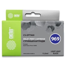 Cactus C13T09694010 (CS-EPT969) Картридж для Epson Stylus Photo R2880, 13 мл, светло-серый