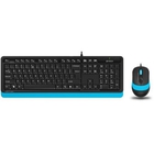 A-4Tech Клавиатура + мышь A4 Fstyler F1010 BLUE клав:черный/синий мышь:черный/синий USB [1147546]