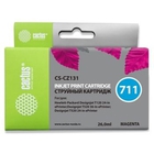 Cactus CZ131A  Картридж № 711  (CS-CZ131) для HP Designjet T120/520, пурпурный, с чипом