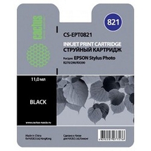 Cactus EPT0821 Картридж струйный CS-EPT0821 черный для Epson Stylus Photo R270/290/RX590 (11,4ml)