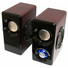 Dialog Stride AST-25UP CHERRY - акустические колонки 2.0, 6W RMS, вишневые, питание от USB