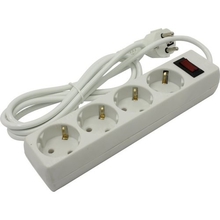 Exegate EX279399RUS Удлинитель ExeGate EC-4-1.8W (4 розетки, 1.8м, евровилка, белый)