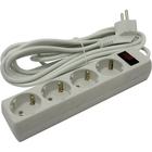 Exegate EX279401RUS Удлинитель ExeGate EC-4-5W (4 розетки, 5м, евровилка, белый)