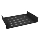 Cabeus SH-J017-2U-315-BK Полка 19" перфорированная консольная 2U глубина 315 мм, цвет черный (RAL 9004)