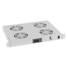 Cabeus JG03t Модуль вентиляторный 19", глубина 320 mm, 4 вентилятора, с цифровым термодатчиком Cabeus JG03t Модуль вентиляторный 19", глубина 320 mm, 4 вентилятора, с цифровым термодатчиком