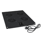 Cabeus TRAY-80-BK Модуль вентиляторный с 4-я вентиляторами для установки в напольные шкафы серии SH-05C, ND-05C глубиной 800мм, цвет черный (RAL 9004)