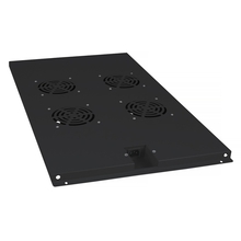Cabeus TRAY-100-BK Модуль вентиляторный с 4-я вентиляторами для установки в напольные шкафы серии SH-05C , ND-05C глубиной 1000мм, цвет черный (RAL 9004)